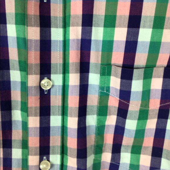 Charleston Threads plaid costal color button-upXXL - Picture 3 of 10